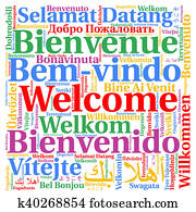 Welcome word cloud Welcome word cloud