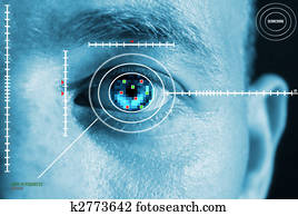 קשתית העין, סרוק, בטחון