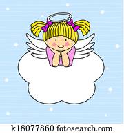 Angel wings on a cloud Angel wings on a cloud