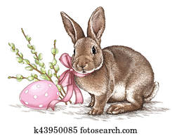Easter rabbit bunny engrave illustration vintage graphic Easter rabbit bunny engrave illustration vintage graphic