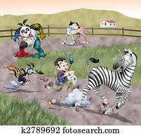 Painted animals Painted animals