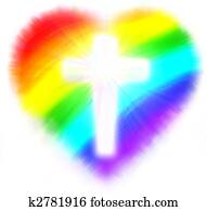 rainbow heart of love rainbow heart of love