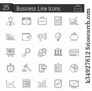 Business Line Icons
