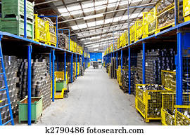 indústria, armazém