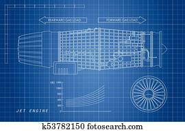 Jet Fighter Aircraft Blueprint Stock Photo | k9519858 | Fotosearch