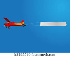 plane with banner plane with banner