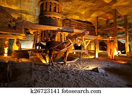 Wieliczka salt mine.