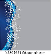 Blue Christmas border Blue Christmas border