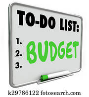 budget, liste machen, buchhhaltung, bezahlen rechnungen, plan, aufwendungen, geld