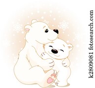 Mother and baby bear Mother and baby bear