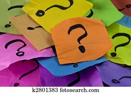 questions or decision making concept