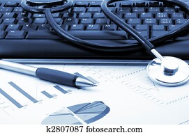 听诊器, 在中, 医生办公室