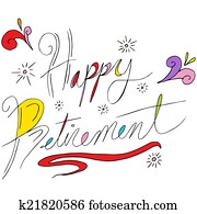 Happy Retirement Text Happy Retirement Text