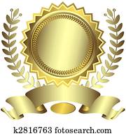 silbrig, auszeichnung, mit, schleifchen, (vector) silbrig, auszeichnung, mit, schleifchen, (vector)