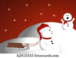 Snowman Sled Snowman Sled
