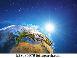 Sunrise over the Earth