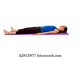 Woman in Yoga Position