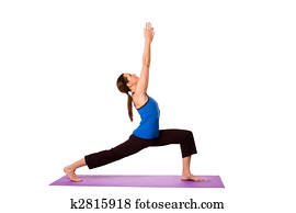 Woman in Yoga Position