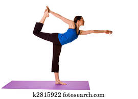 Woman in Yoga Position