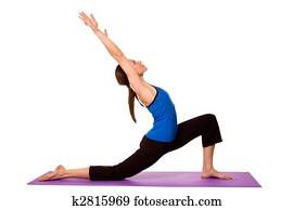 Woman in Yoga Position