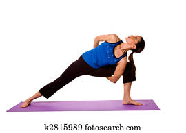 Woman in Yoga Position