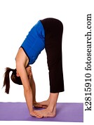 Woman in Yoga Position