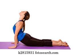 Woman in Yoga Position