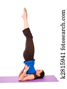 Woman in Yoga Position