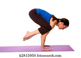 Woman in Yoga Position