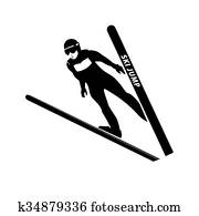 スキージャンプ イラスト 985 スキージャンプ 画像 Fotosearch