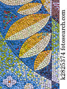 antique mosaic close up