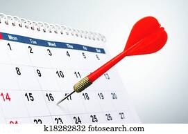 conceito, imagem, de, afixando, um, schedule.