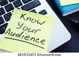 Know your audience written on the memo. Know your audience written on the memo.