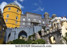 palácio pena, em, sintra palácio pena, em, sintra