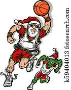 santa claus basketball santa claus basketball