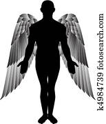 מלאך, צללית