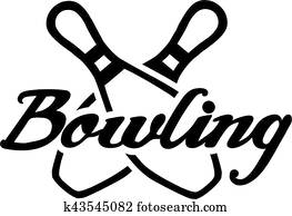 bowling, set, spelden