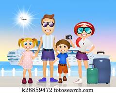 family on cruise