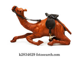 Wohnwagen, von, kamele, freigestellt, weiß Stock Bild | k2834523