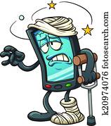 שבור, smartphone