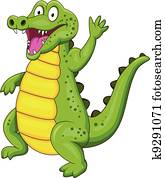 תנין, ציור היתולי