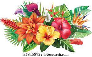 Arrangement from tropical flowers Arrangement from tropical flowers