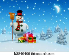 postcard:, איש שלג, ו, מתנות