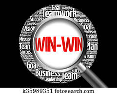 win-win, -, enjôleur, solution, mot, nuage
