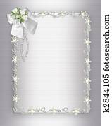 הזמנה של חתונה, אלגנטי, גבול