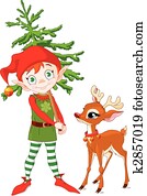 Elf and Rudolf Elf and Rudolf