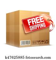 Free Shipping Cardboard Box Free Shipping Cardboard Box