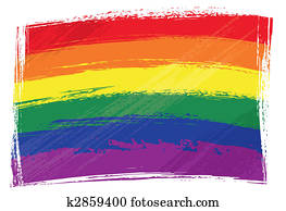 Grunge Rainbow flag Grunge Rainbow flag