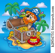 Pirate and treasure Pirate and treasure