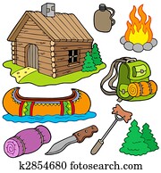 אוסף, של, בחוץ, אוביקטים